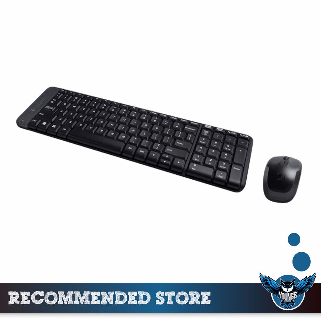 KEYBOARD MOUSE BUNDLE WIRELESS LOGITECH MK220 RESMI ORIGINAL