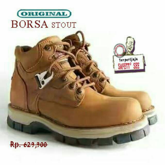 Sepatu Kulit Asli BORSA Stout