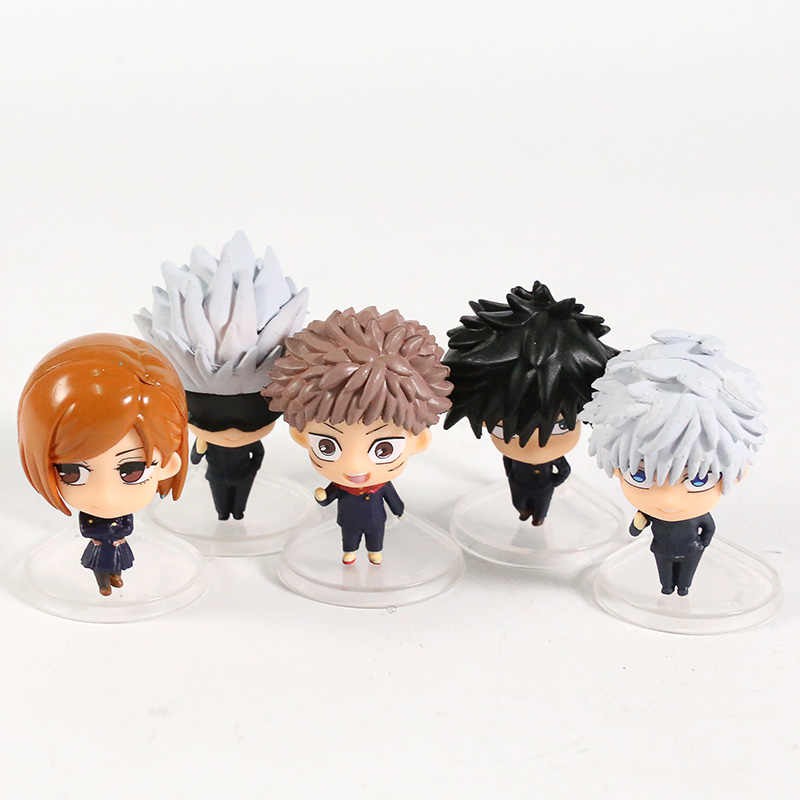 Figure Anime Jujutsu Kaisen set 5 pcs Itadori Gojo Satoru Megumi