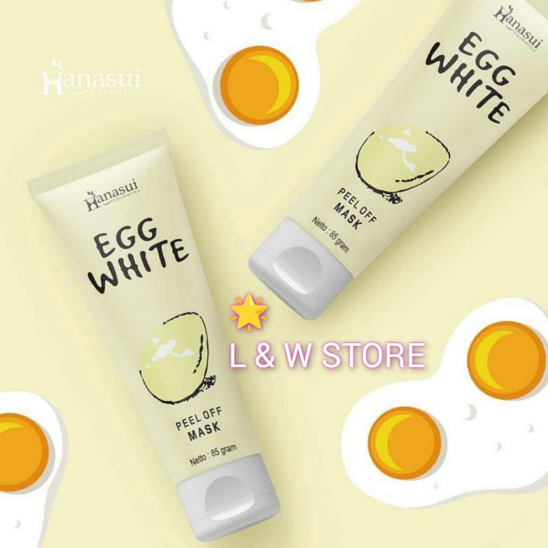 Hanasui Egg White Peel Off Mask Netto 80gr