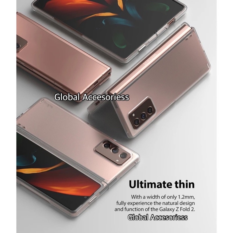 Samsung Galaxy Z Fold2 5G / Case Samsung Galaxy Z Fold 2 5G Transparant Slim Clear / Hard Case Samsu