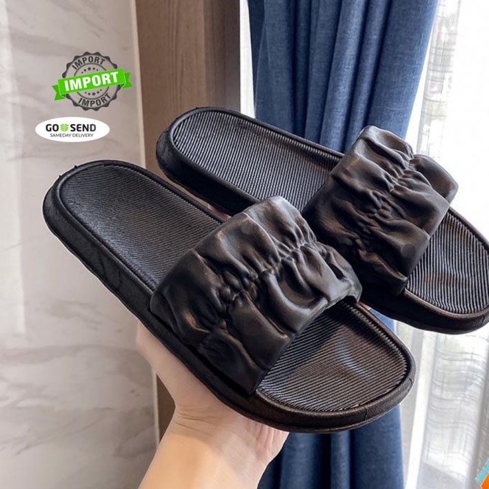 Sandal Kerut Wanita HANA SORAYA Selop Jelly V202 S6 / Sandal Wanita Terbaru 2022