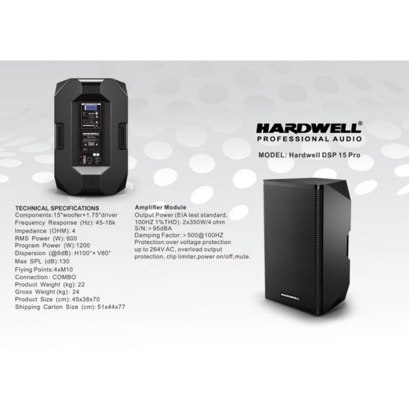 Speaker aktif Hardwell DSP 15 / DSP15 Original (15 inch)