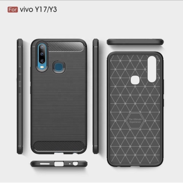 CASE SLIM FIT CARBON VIVO V5 V5S V5 LITE V5 PLUS V7 V7 PLUS V11 V11i V11 PRO V15 V15 PRO V17 V17 PRO V19 V20 V20 SE V21 4G 5G V23E V25 V25E V25 PRO S1 S1 PRO Z1 PRO X50