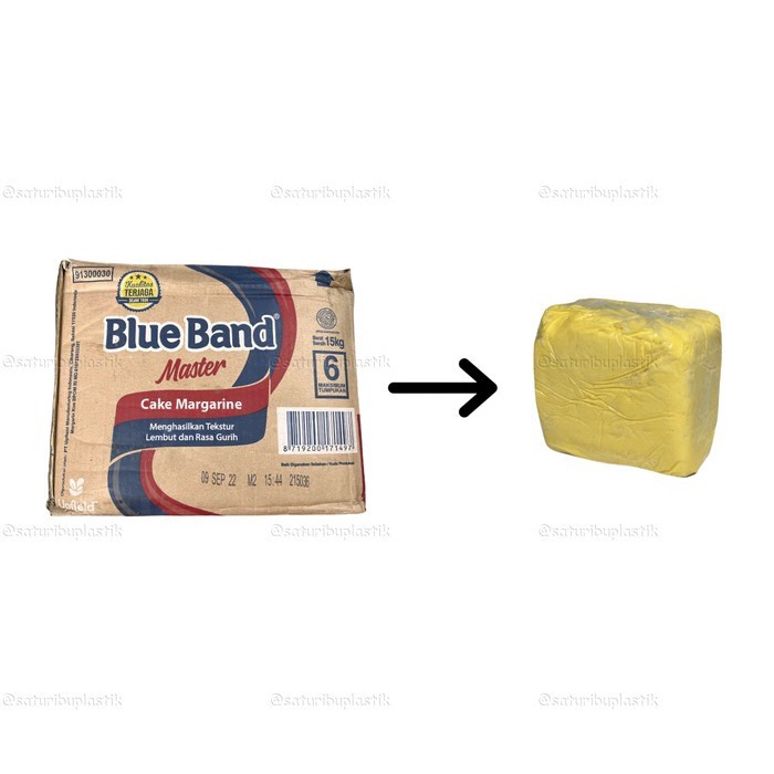 

Margarin Blueband repack 1 Kg Mentega Blue Band Master cake margarine 1Kg