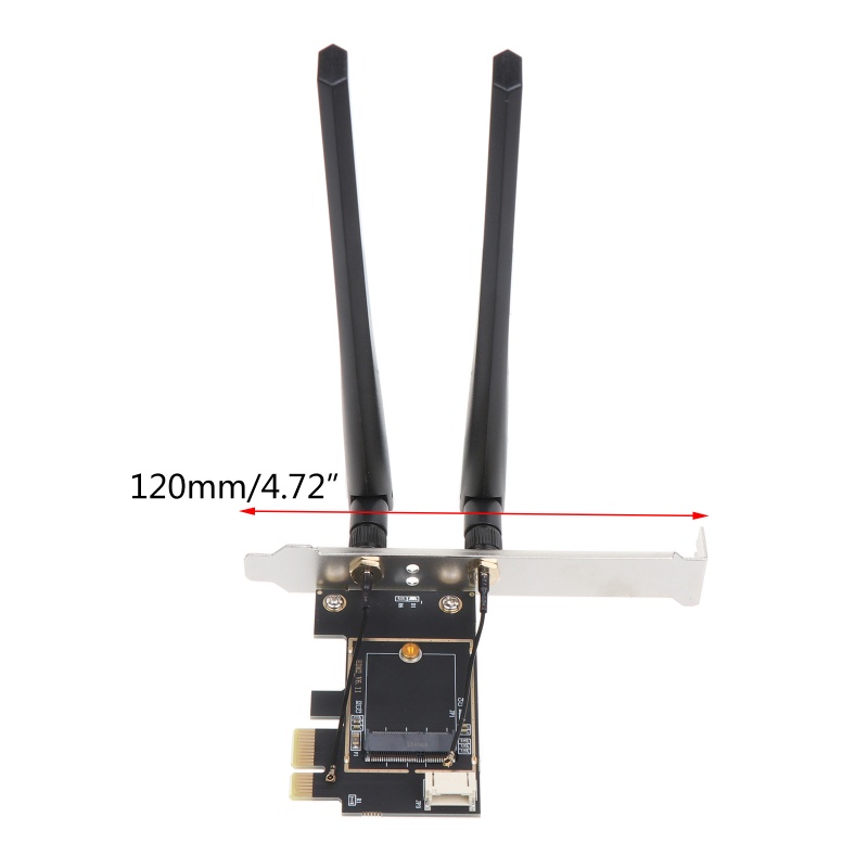 Btsg Card Mini Pci-e Ke Untuk M.2 NGFF WIFI Adapter Untuk Desktop PC Wlan Connect