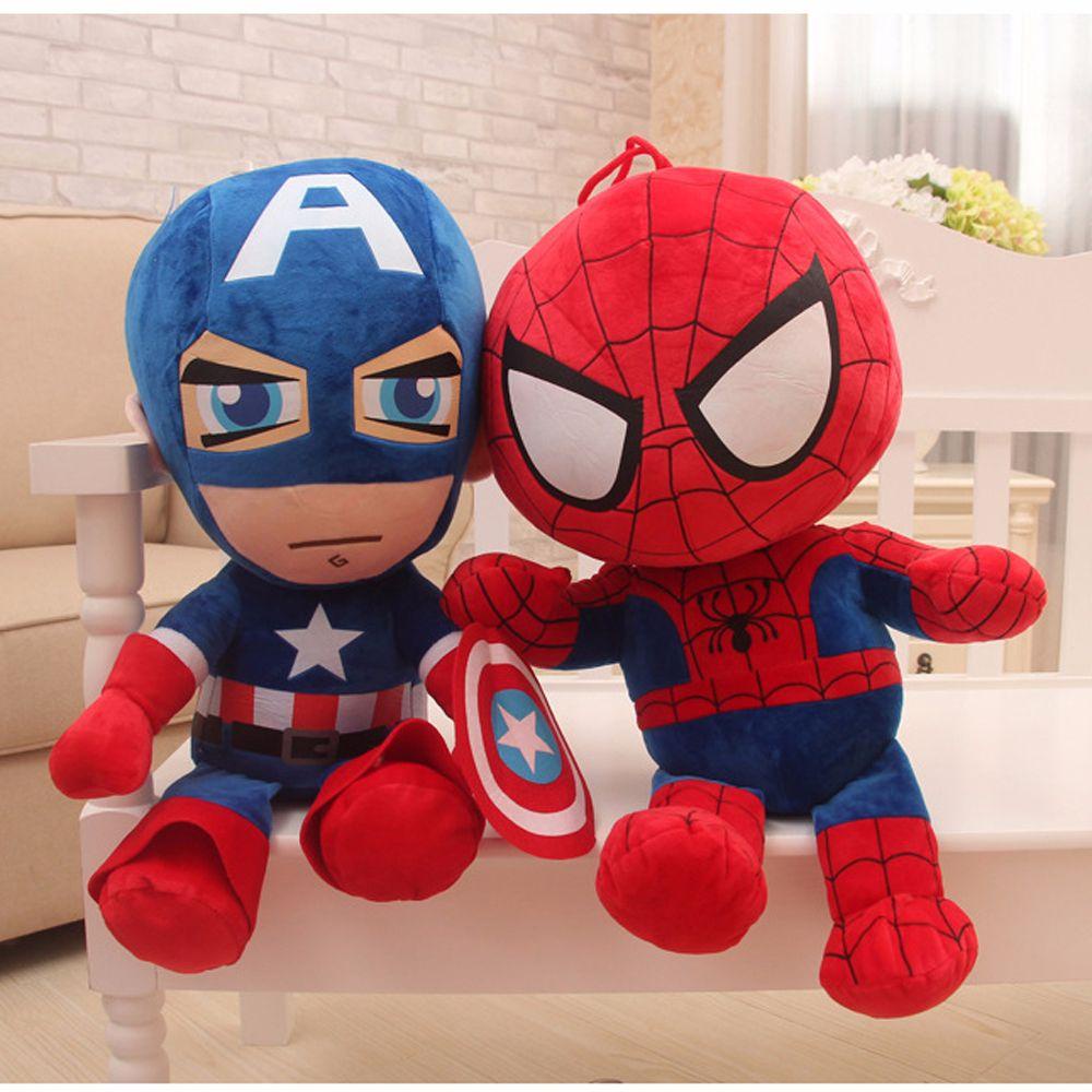 Lanfy Marvel Avengers Superman 27 cm Iron Man Amerika Captain Spiderman Anak Hadiah Mainan Mewah