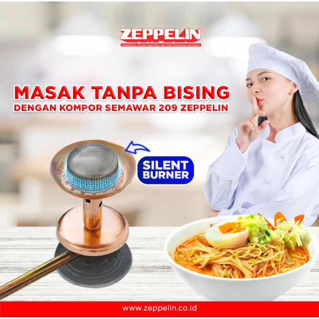 Kompor Mawar Zeppelin/Semawar Zeppelin HP 209 (Silent)/Kompor Pedagang/Kompor Joss/Kompor Stik