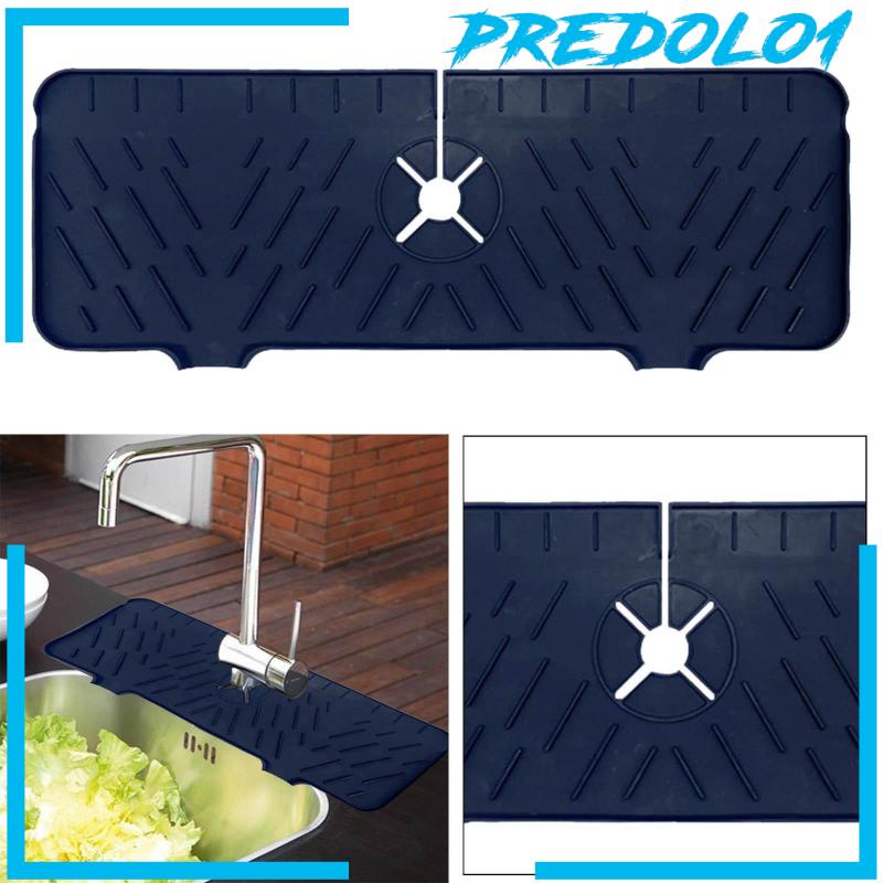 Silicone Kitchen Faucet Sink Splash Guard Sink Draining Pad Behind Faucet