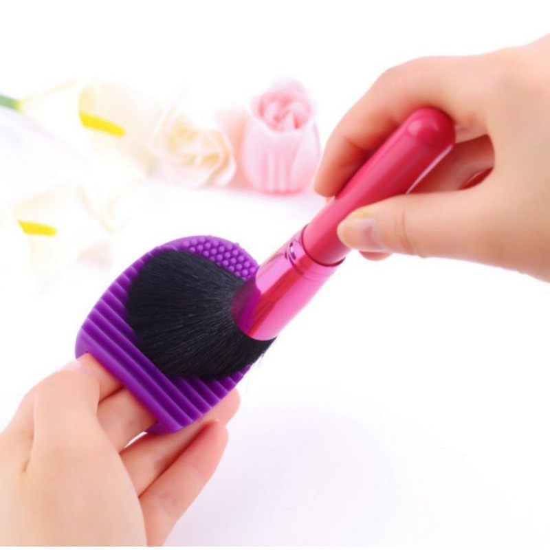 Pembersih Kuas Egg Brush - Alat Pencuci Kuas - Cleaning cotton