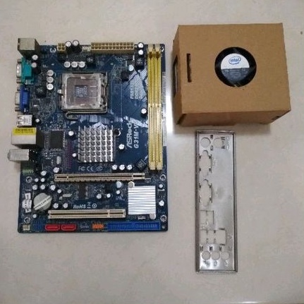 Mainboard Asrock G31M-VS Paket (Processor Pentium E6500 2.93 GHz Plus Ram 2GB)