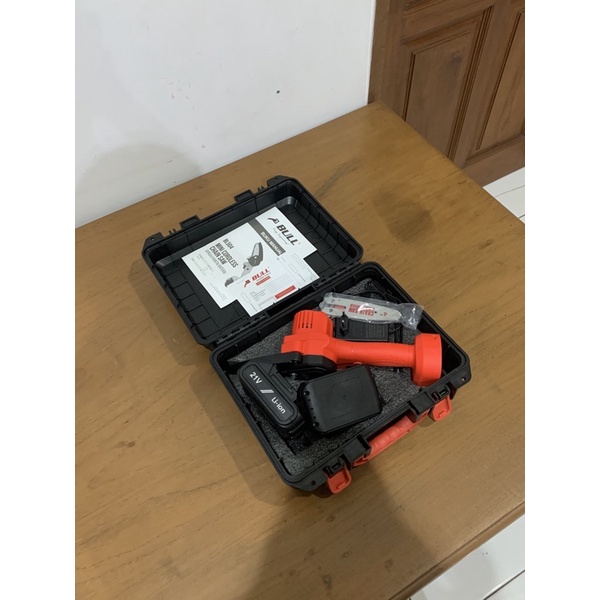 BULL Gergaji rantai baterai mini cordless chainsaw BL504