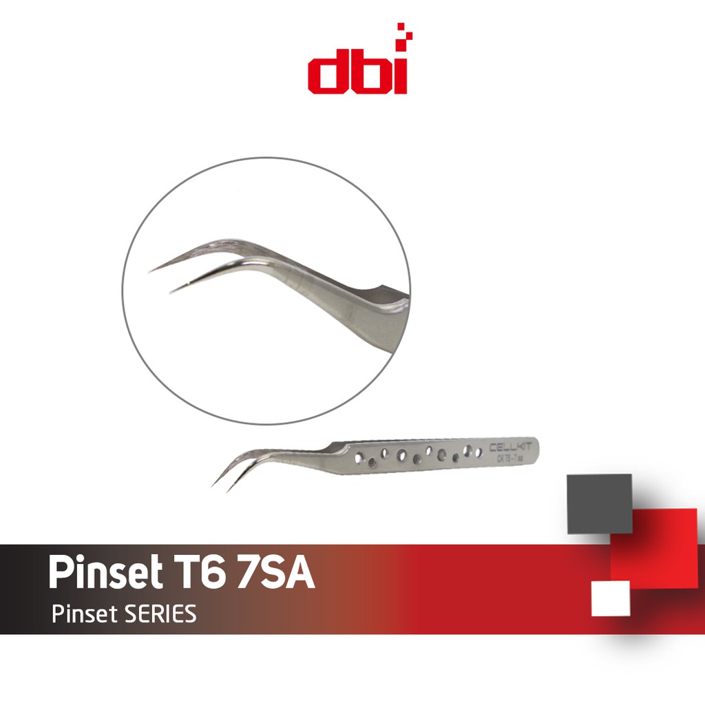 Pinset Bengkok Stainless Steel CELLKIT T6 7SA