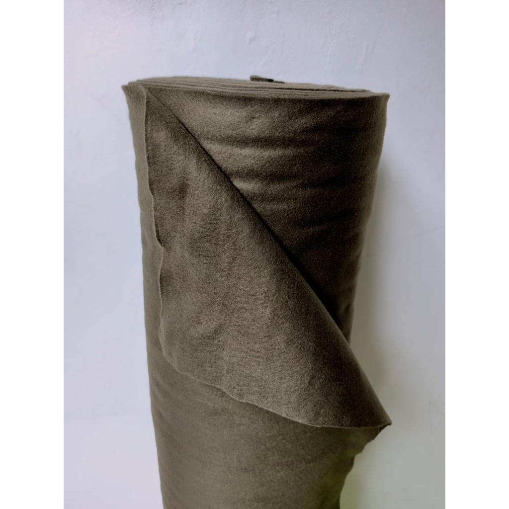 Kain Flanel Hijau army per Meter