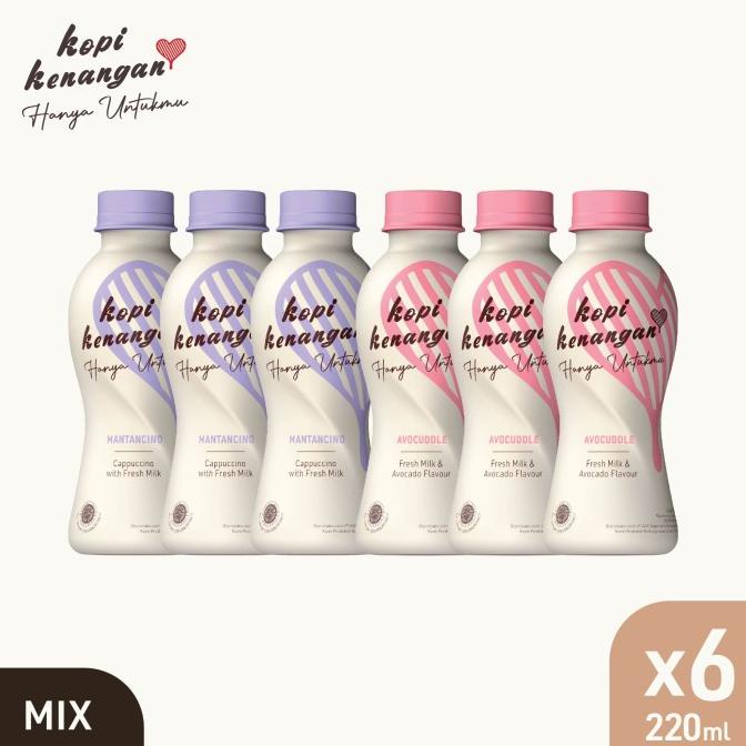 

[COD] Kopi Kenangan Hanya Untukmu Mix 220ml x 6 (Mantancino & Avocuddle) [COD]