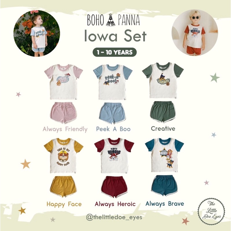 Bohopanna Iowa Set Baju Setelan Anak