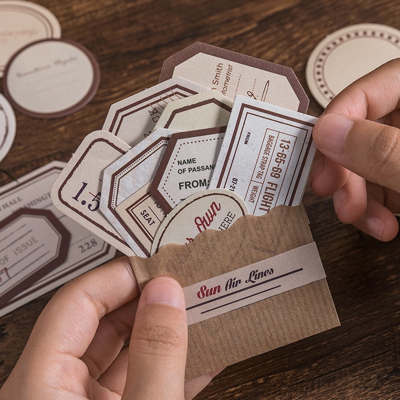 

STIKER JOURNALING LABEL POST OFFICE VINTAGE