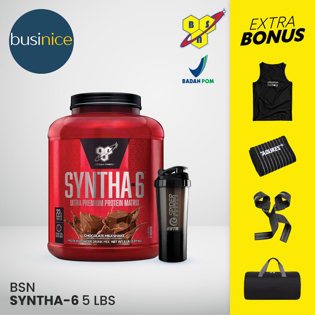 BSN Syntha 6 5lbs 5 Lb Whey Protein BPOM