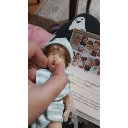 New! Miniatur Reborn Doll Boneka Mini Full Silikon Lentur Realistis