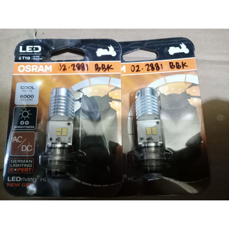 Bohlam/Lampu depan T19 OSRAM for Mio smile/beat F1/beat Esp/Xeon/Mio GT/Mio soul/Mio J/X-Ride/Fino
