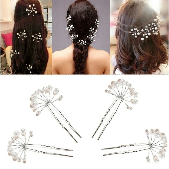 Tusuk rambut / tusuk konde sanggul pengantin/ hair pin mutiara HPMT-01