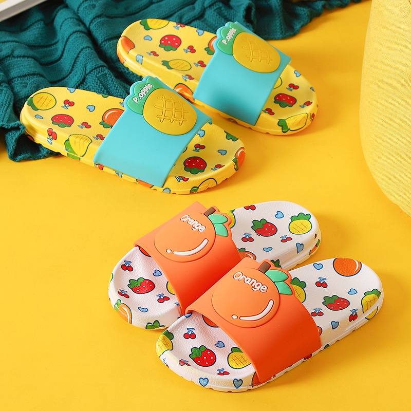 SA-D Sendal / Sandal Anak Eva Lembut Motif Buah Imut Non-slip 0791