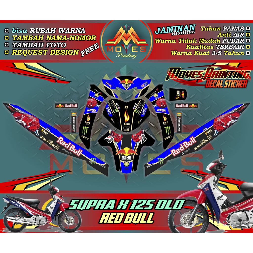 Decal Supra X 125 Old Full Body- DEcal Stiker Full Body Supra X 125 Old