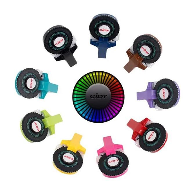 

CIDY dymo embossing label maker - Merah Muda