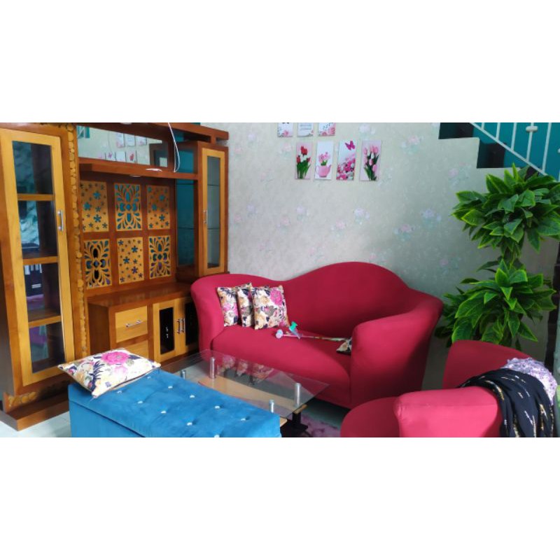 Buket Tv/ partisi ruangan (Kayu Jati)