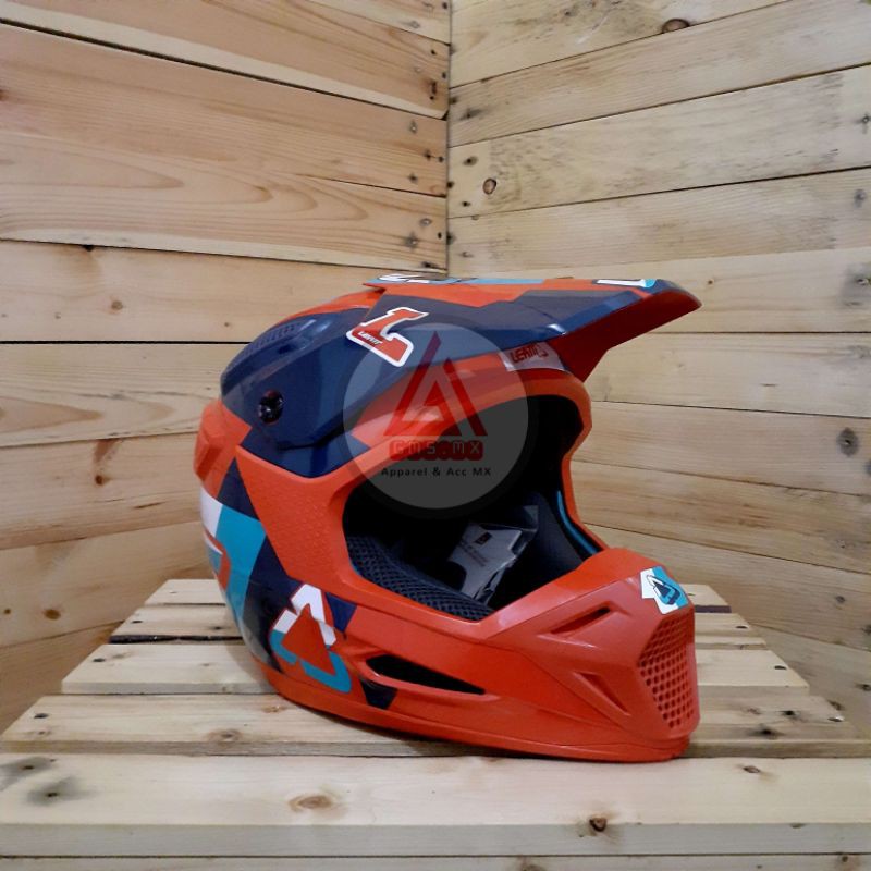 HELM LEATT GPX 5.5 V19 RED, HELM CROSS LEATT, HELM FULLFACE LEATT GPX 5.5
