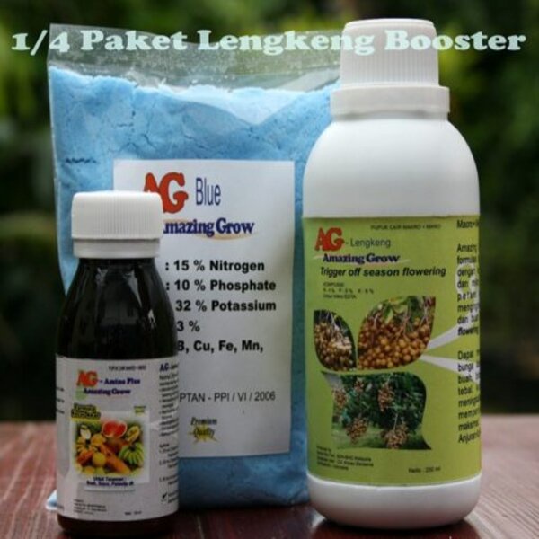 Lengkeng Booster Amazing Grow Paket 1/4 Pupuk Pelebat Bunga 3-5 Tahun