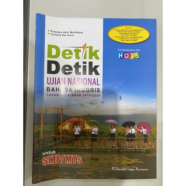 Buku Detik Detik Ujian Nasional Bahasa Indonesia/ Bahasa Inggris SMP/MTS