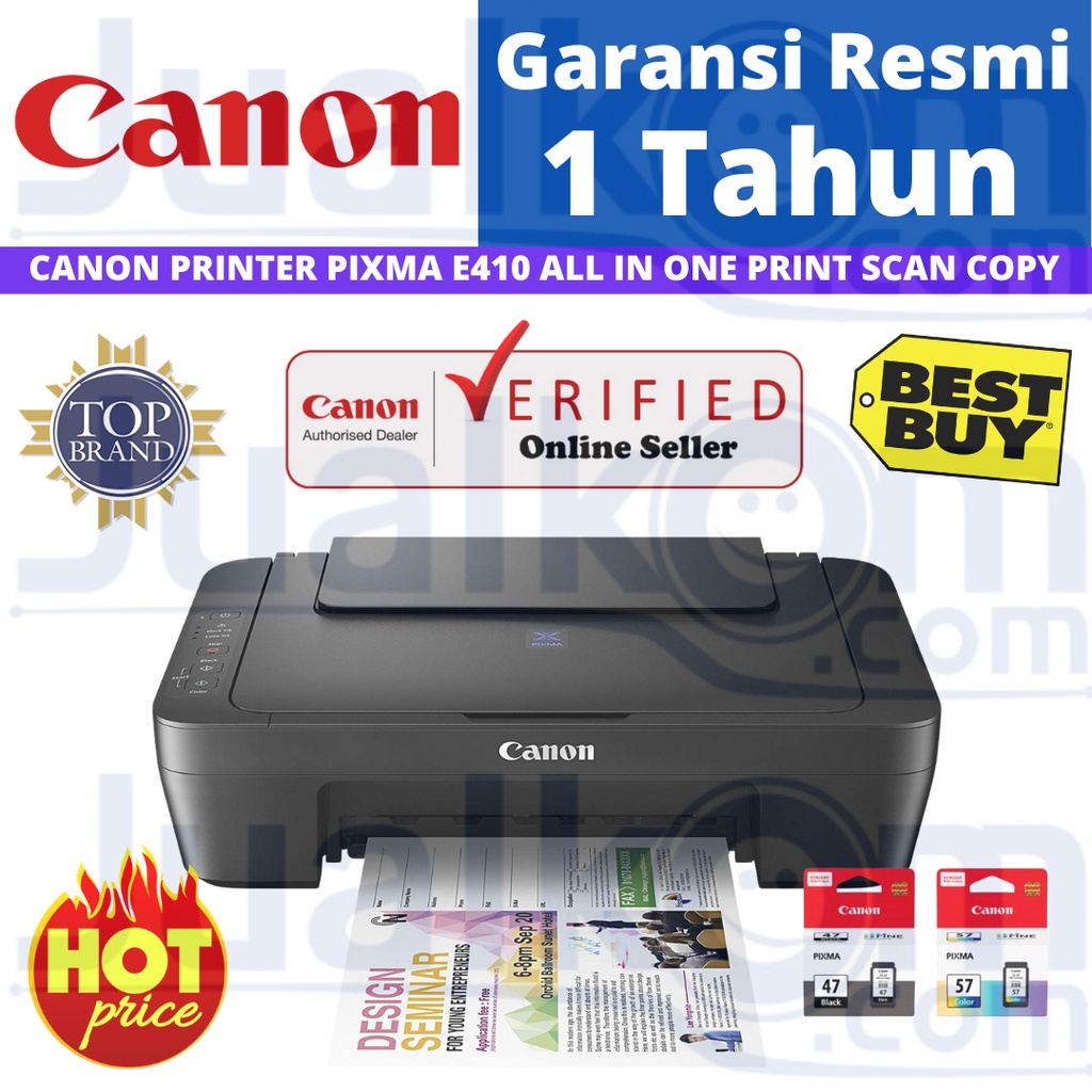 CANON PIXMA E410 Multifunction Inkjet Printer Print Scan Copy