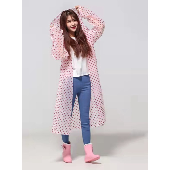 (De'ombrello)JAS HUJAN EVA POLKADOT/RAINCOAT BEST QUALITY EVA (KODE 893)