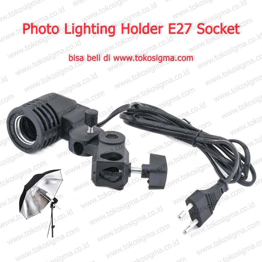PHOTO LIGHTING HOLDER SOCKET FITTING BOHLAM E27 with holder PAYUNG STUDIO