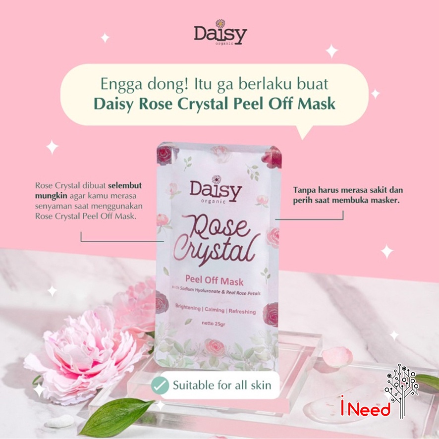 (INEED) Daisy Rose Crystal Organic Peel off Mask 25gr