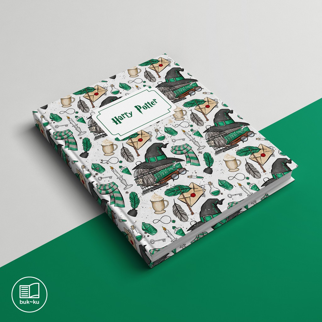 

Buku harry potter custom Motif slytherin notebook sekolah kuliah