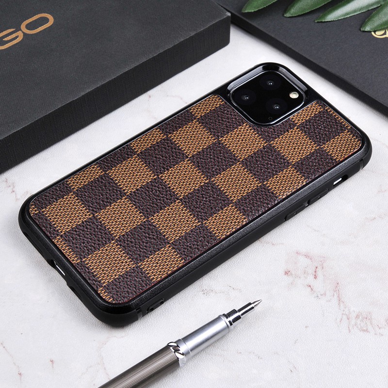 Seri Mewah Hard PC + PU Kulit Case untuk iPhone Xs Xr Xs Max 11 Pro Max 12 Pro Max Case 7 8 Plus