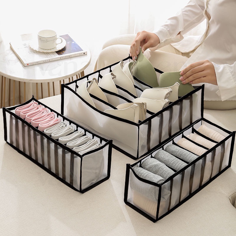 Vana Storage Box Organizer Lemari Baju Kotak Penyimpanan Tempat  Bra BH Kaos Kaki Celana Dalam Underwear Laci Waterproof Bagus