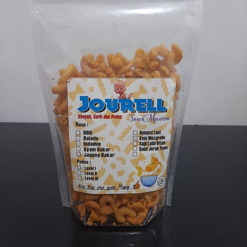

snack makaroni jourell renyah gurih pedes