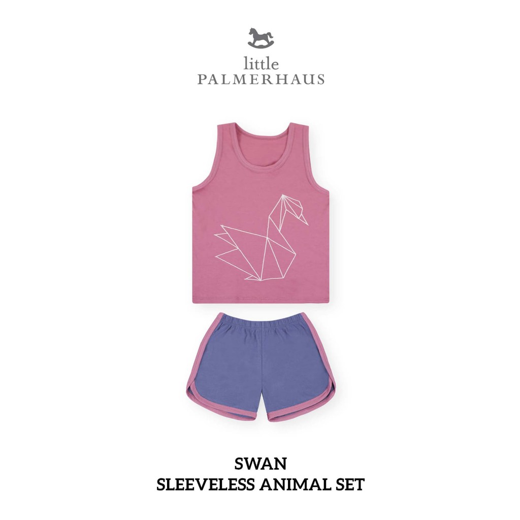 11.11 SALE Sleeveless Animal Set Kutung Little Palmerhaus (Setelan Bayi / Anak) 6 Bulan - 4 Tahun CBKS