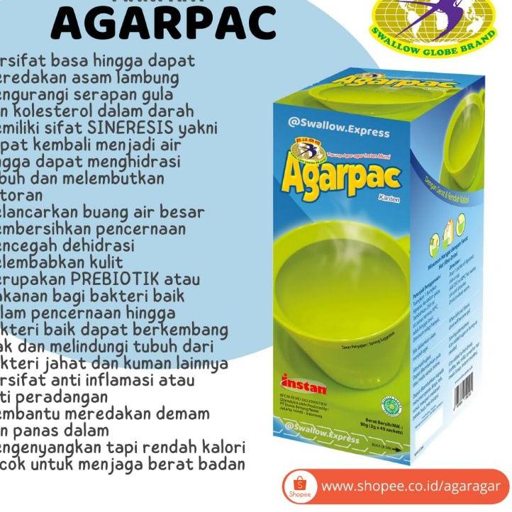 

Recomend AGARPAC - Suplemen Serat Agar-Agar Rendah Kalori Isi 45 sachet 爽