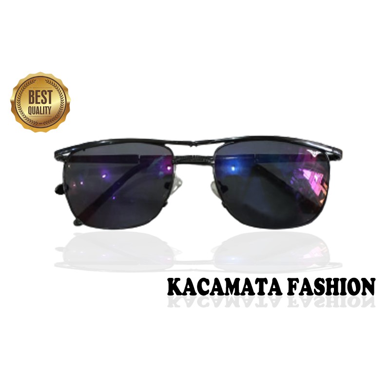 Kacamata Hitam Pria Wanita Kaca mata Fashion Retro Color Mirror Sunglasses Unisex