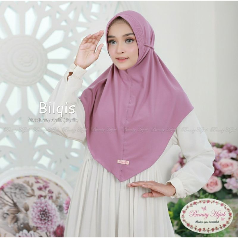 ORIGINAL BEAUTY HIJAB Jilbab Instan Bilqis Bergo Pad Tali Tambang-1