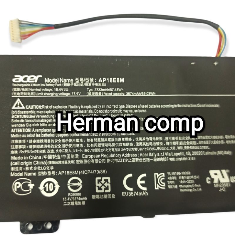 Original Baterai ACER NITRO 5 AN515-43 AN515-44 AN515-54 AN515-55 AP18E8M