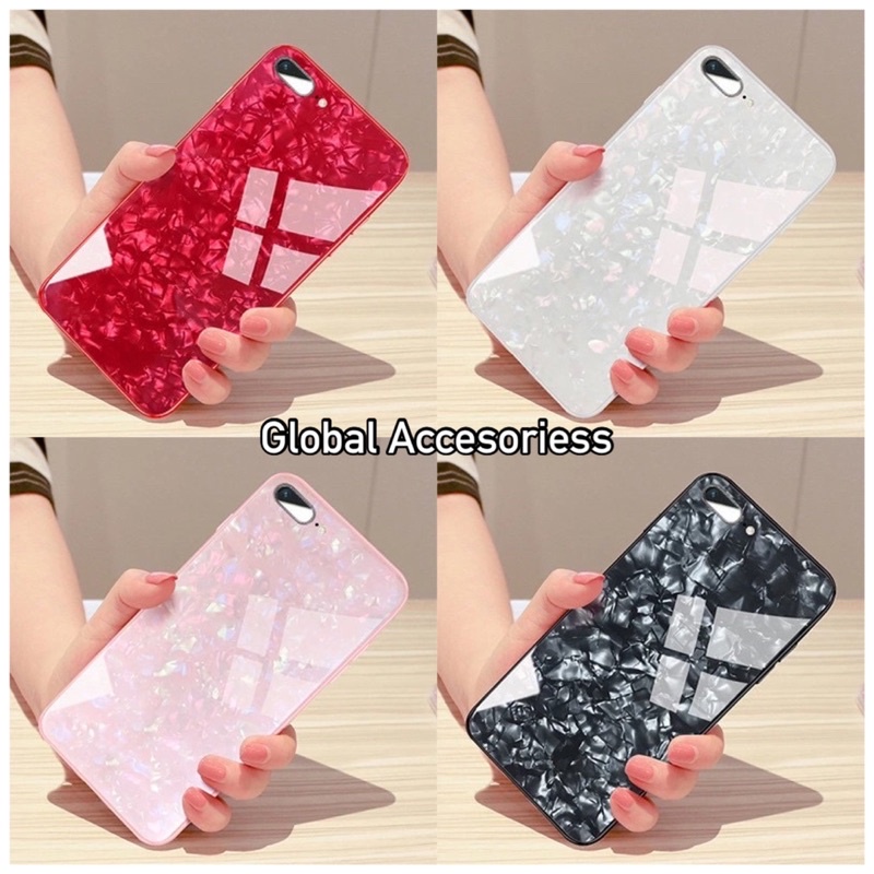 Case Iphone 7Plus Iphone 7+ Hard Case Shiny Shell DIAMOND Glass Case Iphone 7Plus / Hard Case Iphone