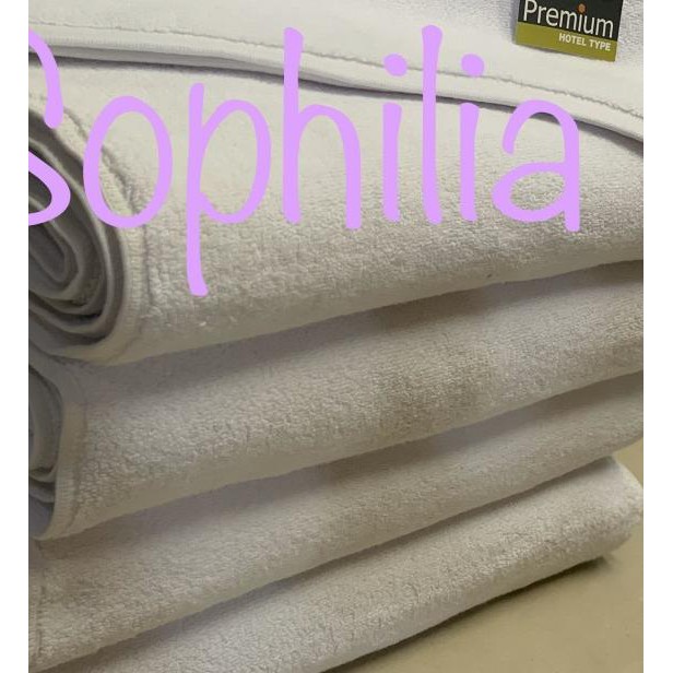 ✶ keset kaki handuk terry palmer putih hotel type 45x70 tebal serap ✱