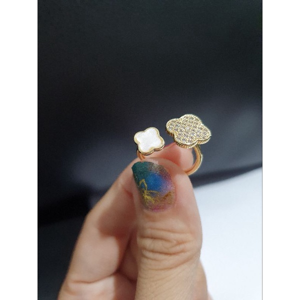 Cincin Titanium Asli gold free size Premium Quality Anti Karat Anti Alergi Ring Import Ct7