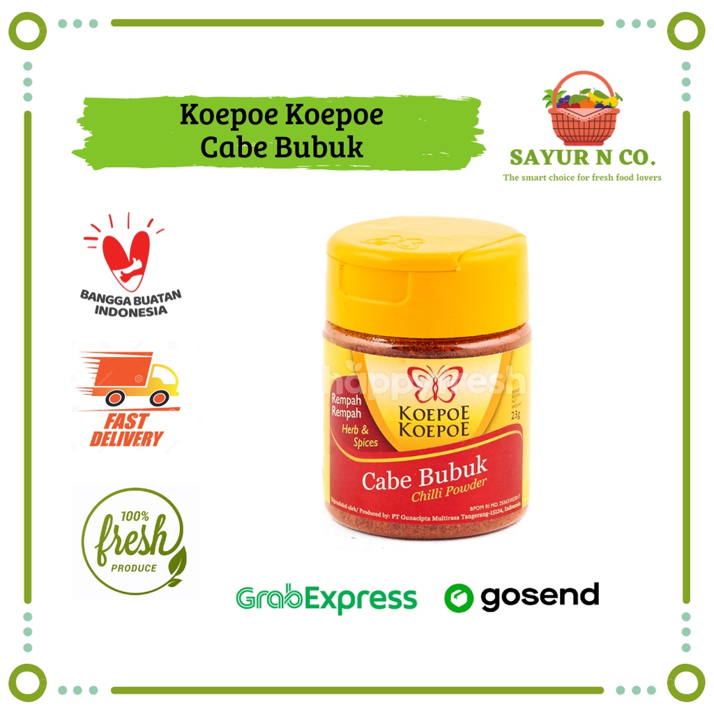 

KOEPOE KOEPOE Cabe Bubuk 23gr | Sayur N Co Bekasi