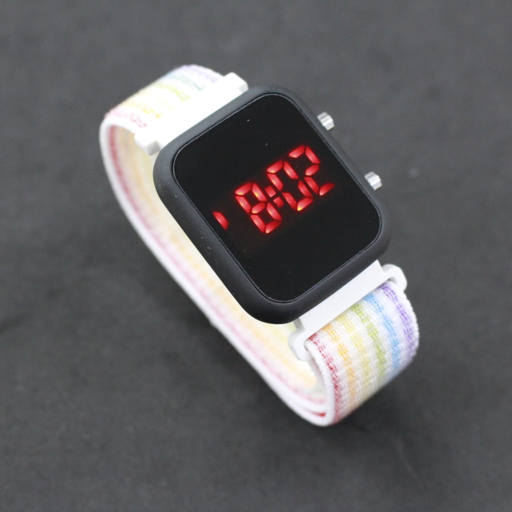 JAM TANGAN KOREAN LEDWATCH  DIGITAL STRAP NYLON TOP QUALITY/JAM TANGAN TERMURAH